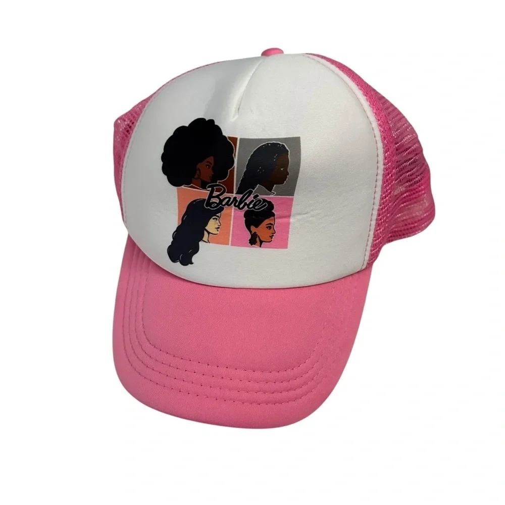 Barbie Pink and White Graphic Hat